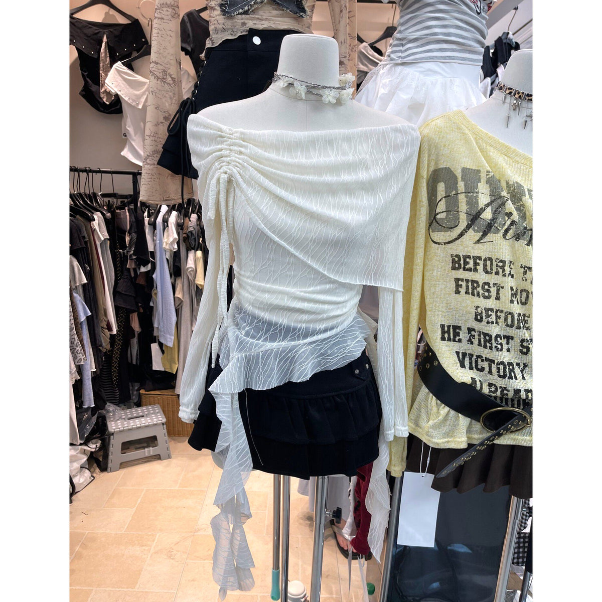Romantic women's blouses featuring lace details, Peter Pan collars, babydoll silhouettes, and feminine coquette-inspired styles.